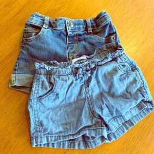 Denim shorts